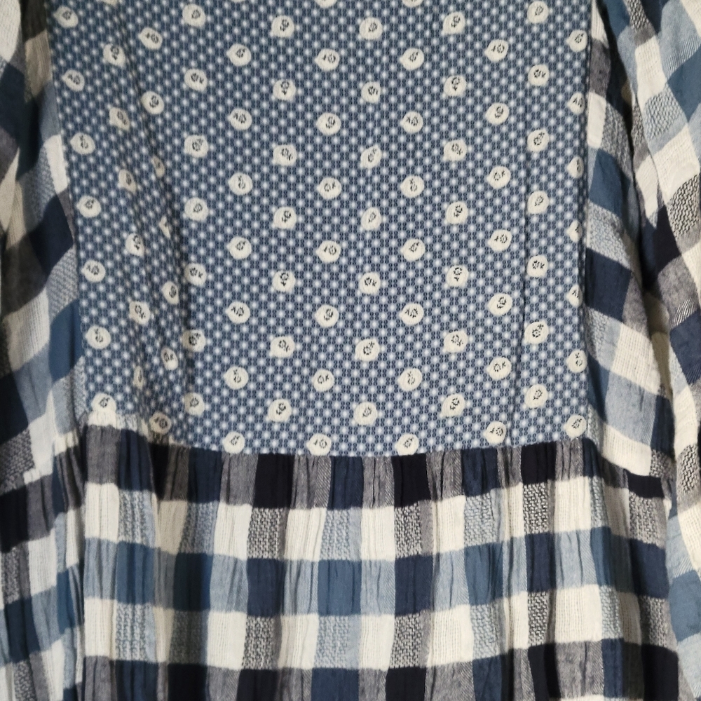 Umgee Dress Blue and White Dress Sz M - Picture 4 of 5
